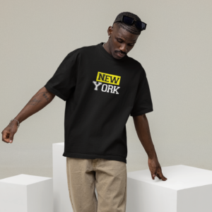 New York Typography Oversized T-Shirt