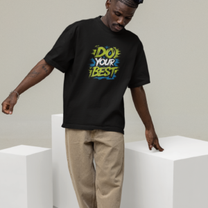 Do Your Best Typography Oversized T-Shirt
