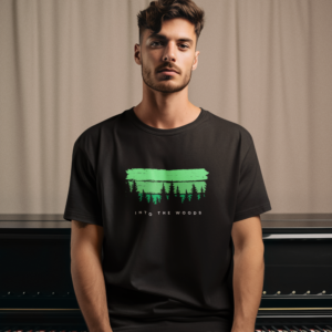 Green Brush Illustrative Men's T-Shirt