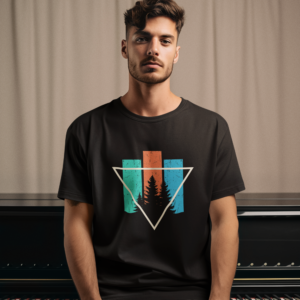 Colorful Grunge Illustrative Men's T-Shirt
