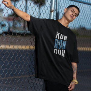 Run Faster Graphic Oversized T-Shirt